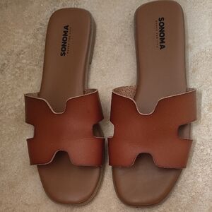 Sonoma Women's Tan Slide Sandals